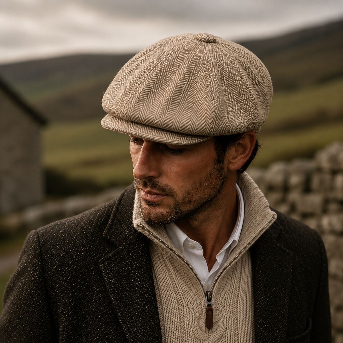 The Donegal Herringbone Cap