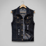 Bristol Distressed Denim Vest