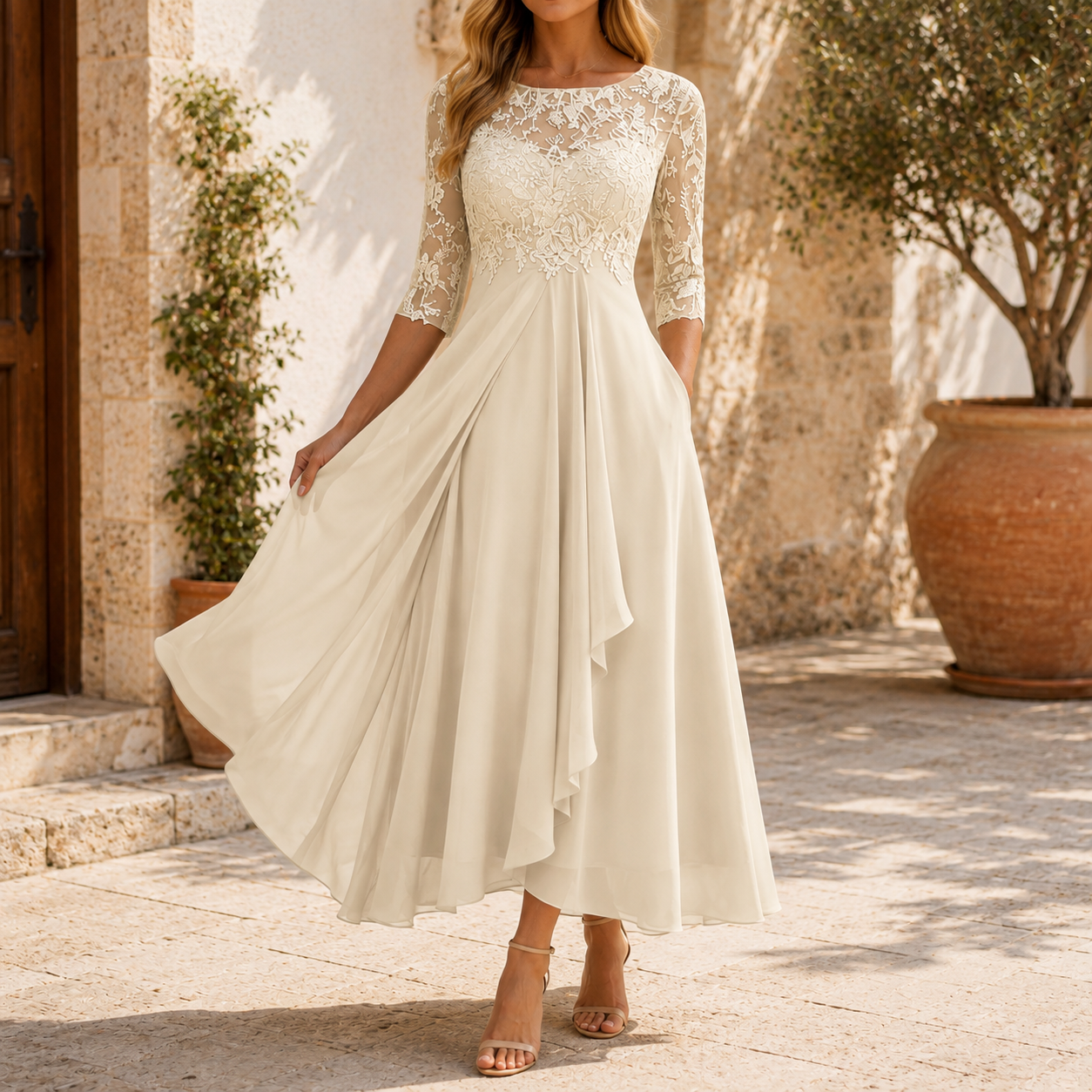 Celestine Woman's Midi Dress