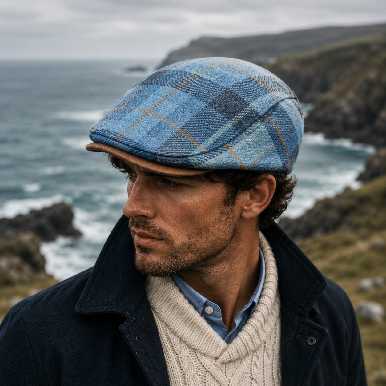 The Atlantic Check Cap