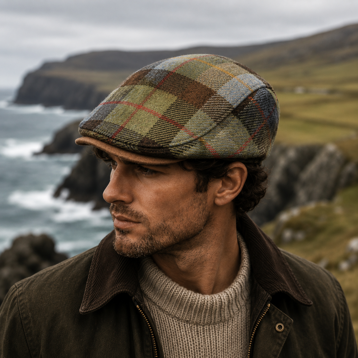 The Atlantic Check Cap